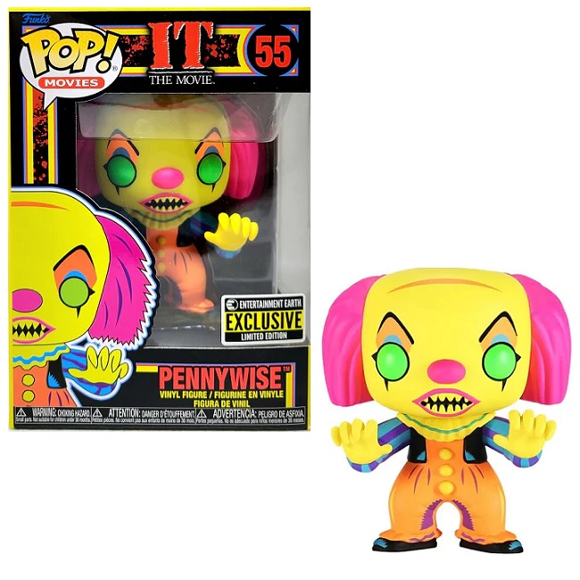 Funko Pop! Movies It Blacklight Pennywise # 55 EE Exclusive